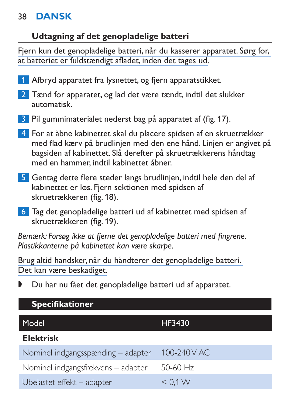 Philips EnergyUp Lampe Energylight User Manual | Page 38 / 176