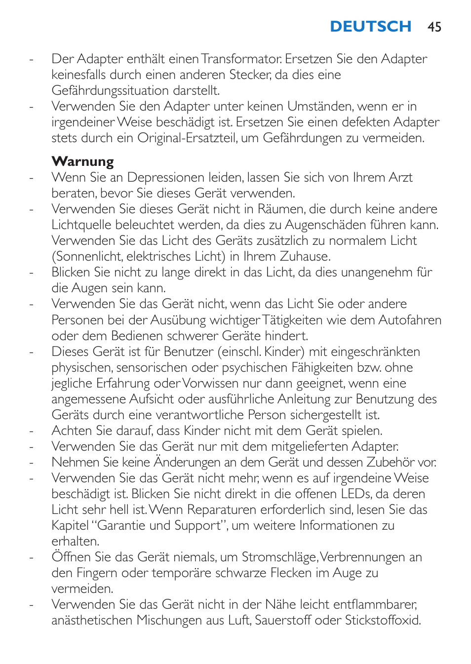 Philips EnergyUp Lampe Energylight User Manual | Page 45 / 176