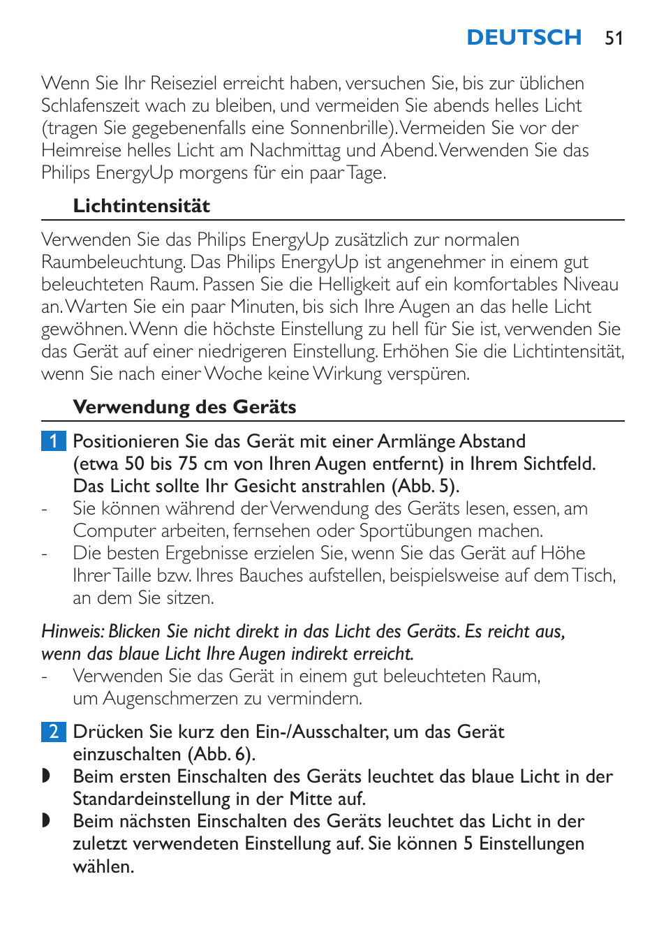 Philips EnergyUp Lampe Energylight User Manual | Page 51 / 176