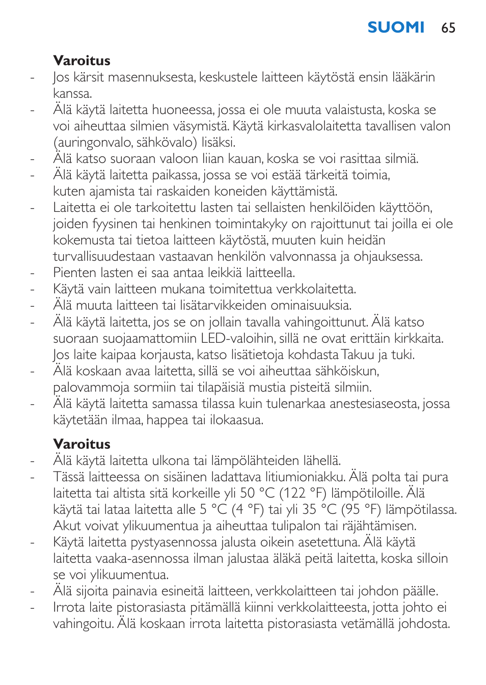 Philips EnergyUp Lampe Energylight User Manual | Page 65 / 176