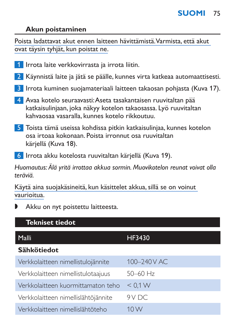 Philips EnergyUp Lampe Energylight User Manual | Page 75 / 176