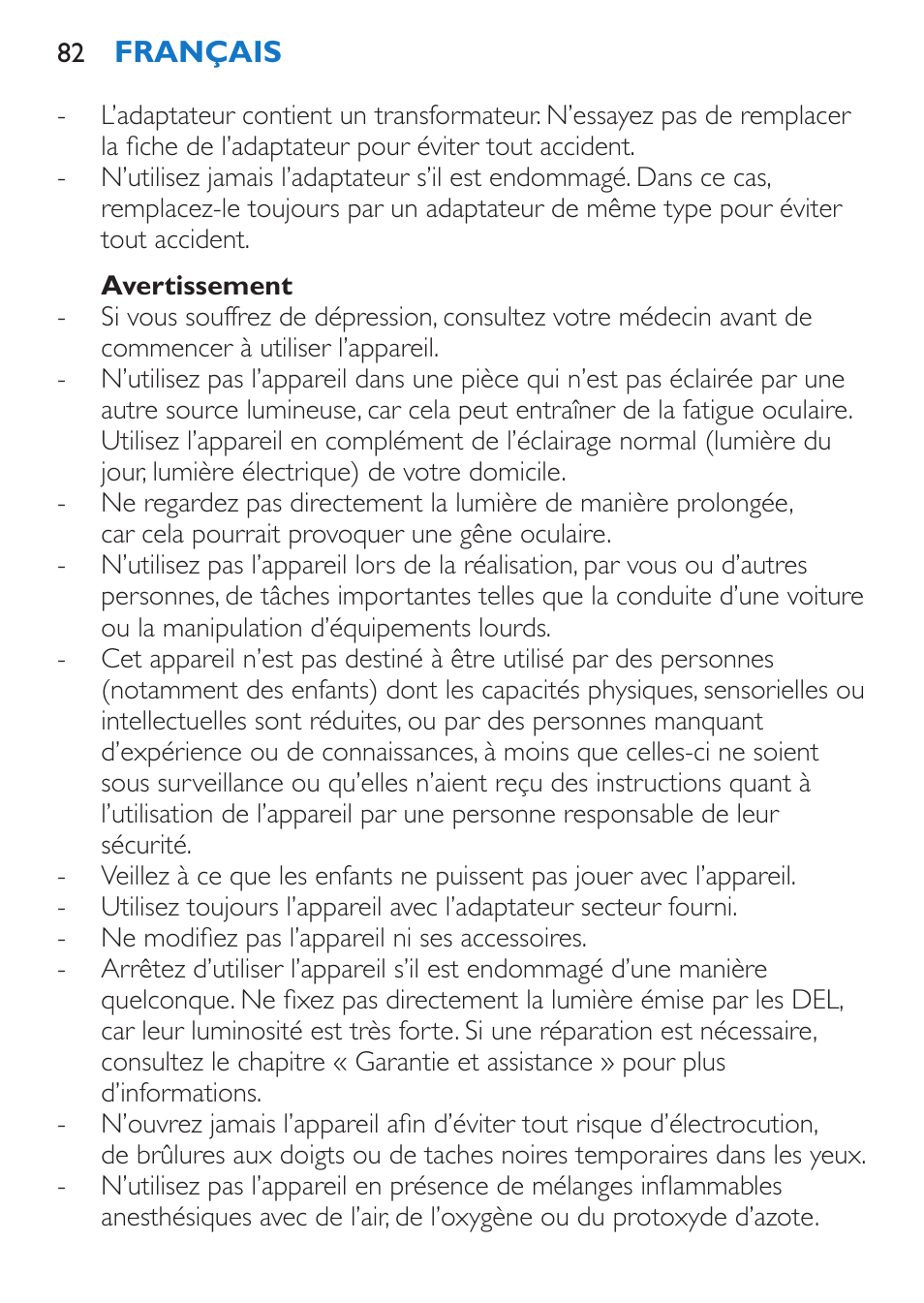 Philips EnergyUp Lampe Energylight User Manual | Page 82 / 176