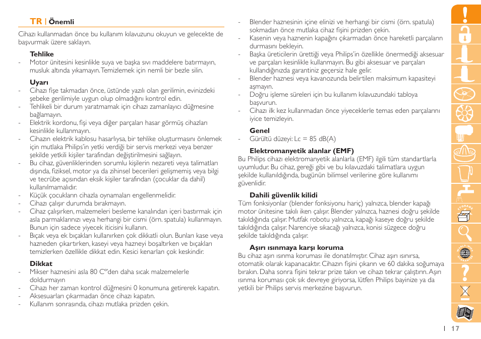 Philips Robot de cuisine User Manual | Page 17 / 108