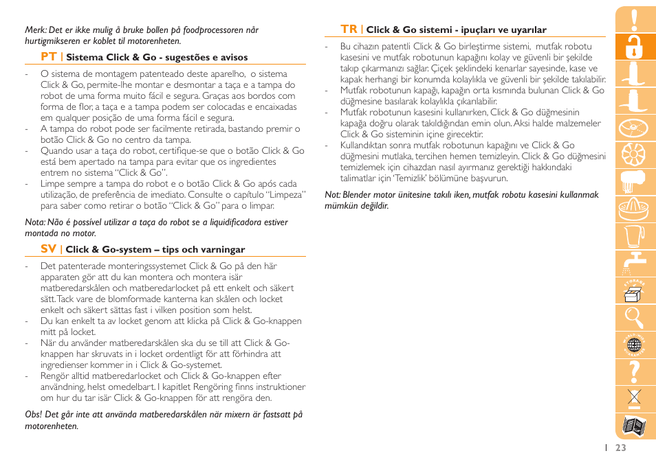 Philips Robot de cuisine User Manual | Page 23 / 108