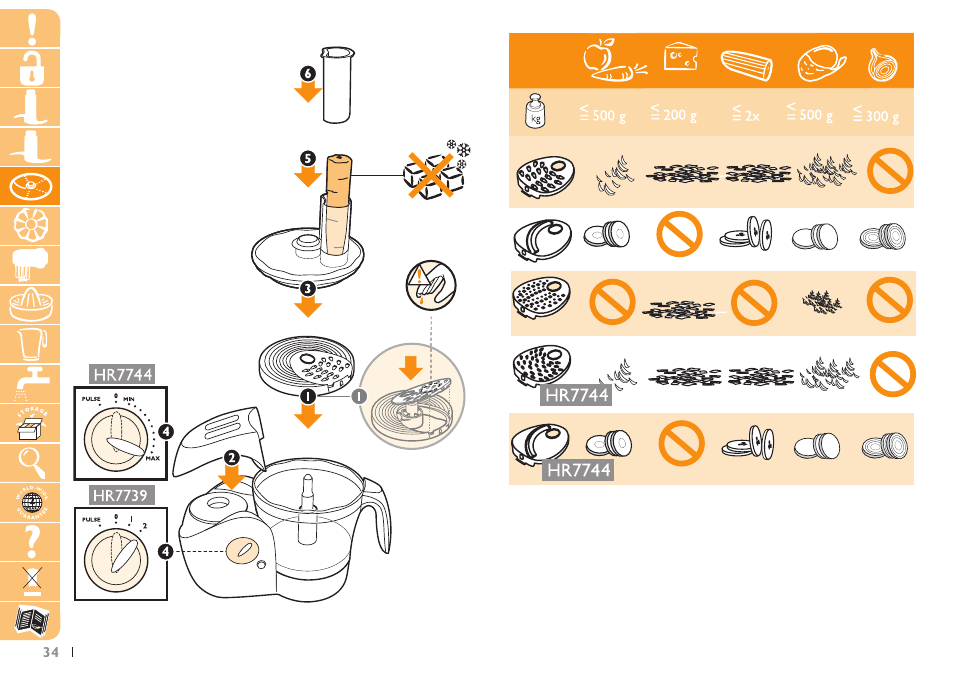 Philips Robot de cuisine User Manual | Page 34 / 108