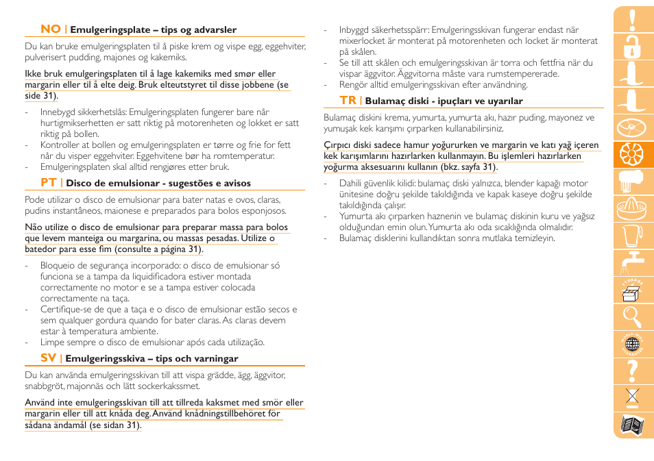 Philips Robot de cuisine User Manual | Page 43 / 108