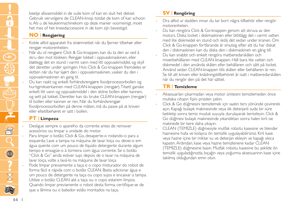 Philips Robot de cuisine User Manual | Page 66 / 108