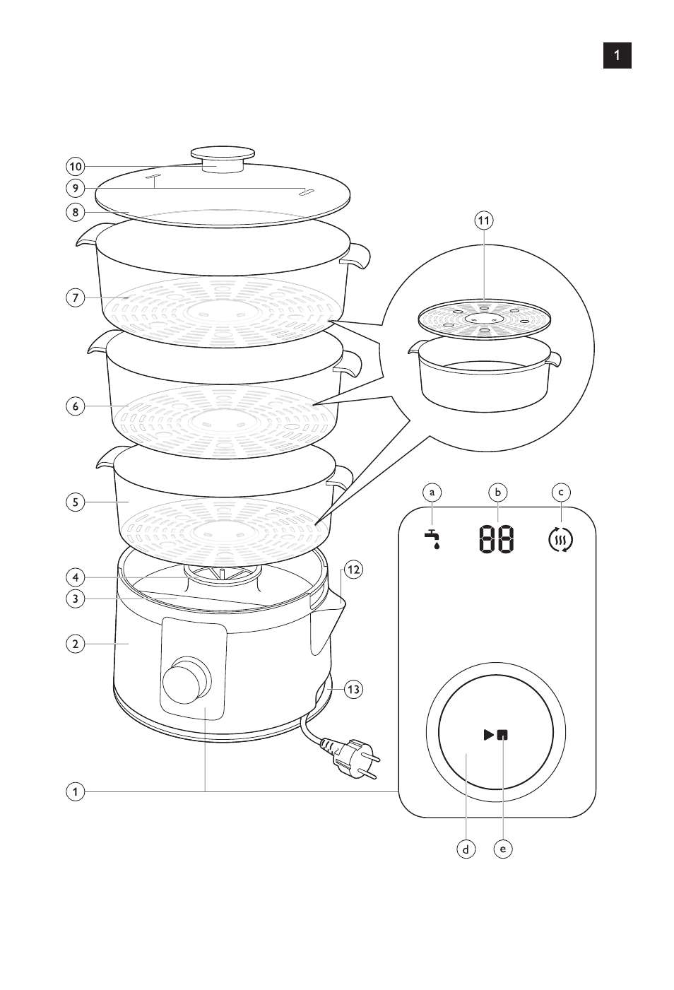 Philips Avance Collection Cuiseur Vapeur User Manual | Page 3 / 96