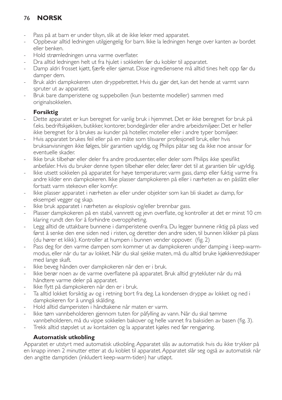 Philips Avance Collection Cuiseur Vapeur User Manual | Page 76 / 96