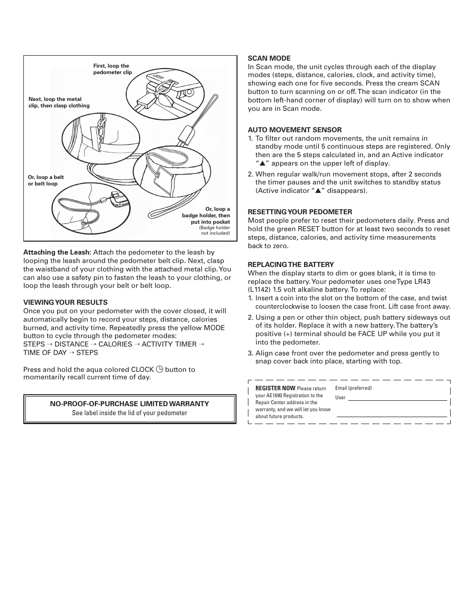 Accusplit Eagle 970-069 User Manual | Page 2 / 2