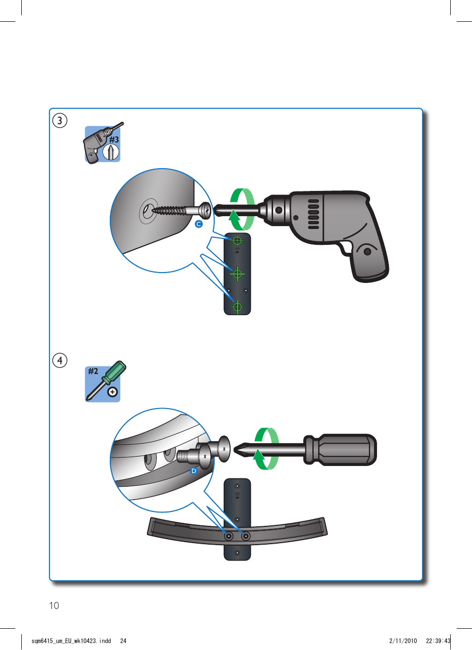 Philips Support mural LCD User Manual | Page 24 / 30