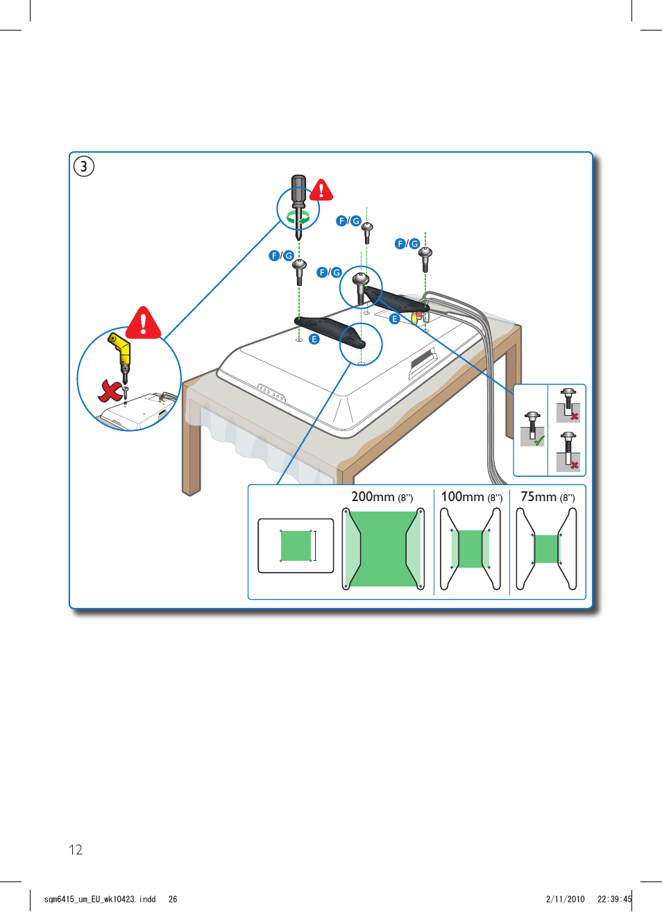 Philips Support mural LCD User Manual | Page 26 / 30