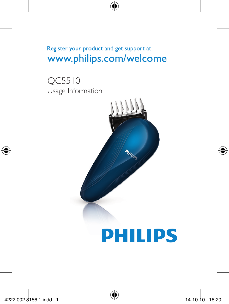 Philips Do-It-Yourself clipper Se tondre les cheveux soi-même User Manual | 8 pages