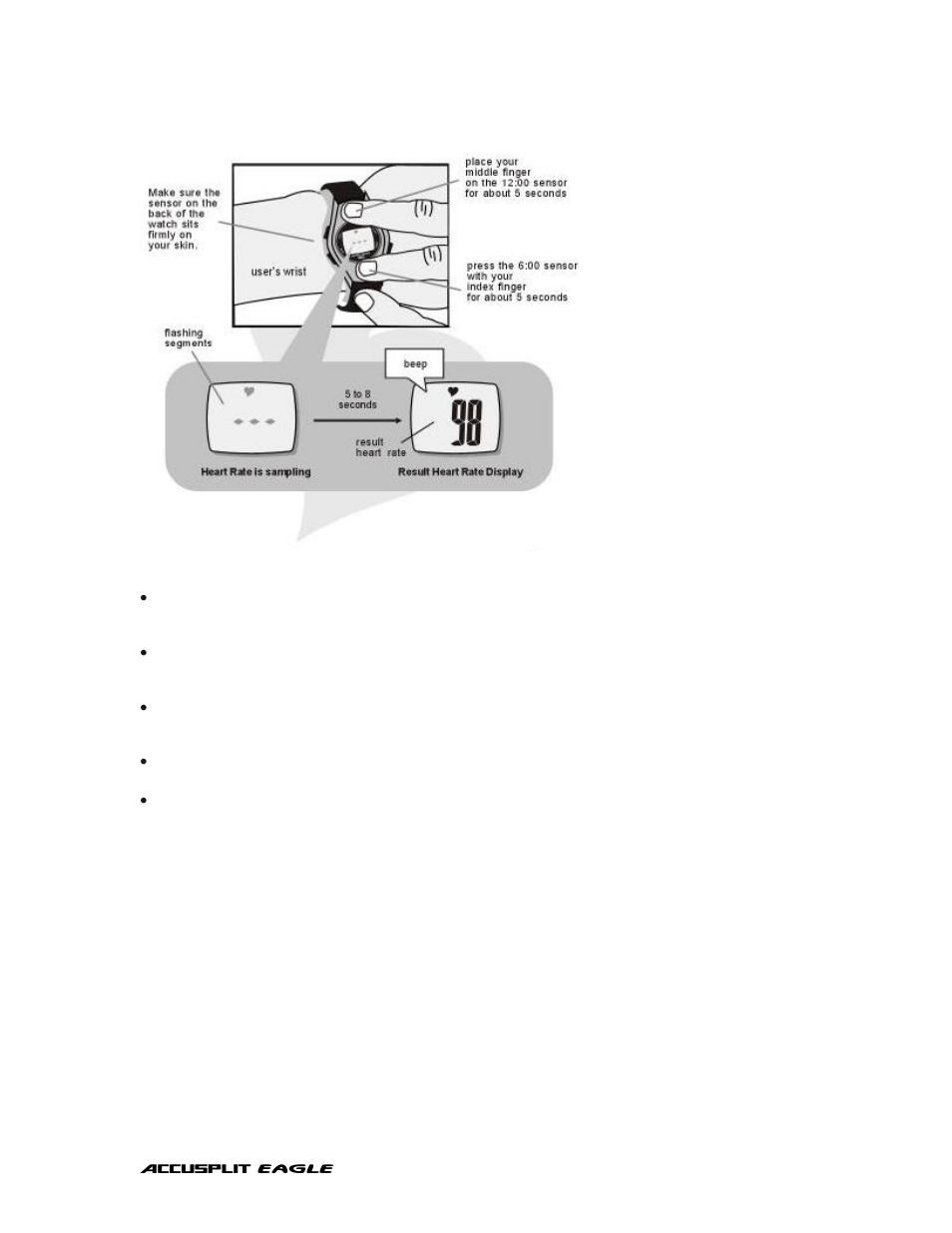 Accusplit EAGLE 920HRM User Manual | Page 6 / 18