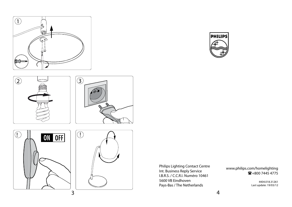 Philips myHomeOffice Lampe à poser User Manual | Page 2 / 2