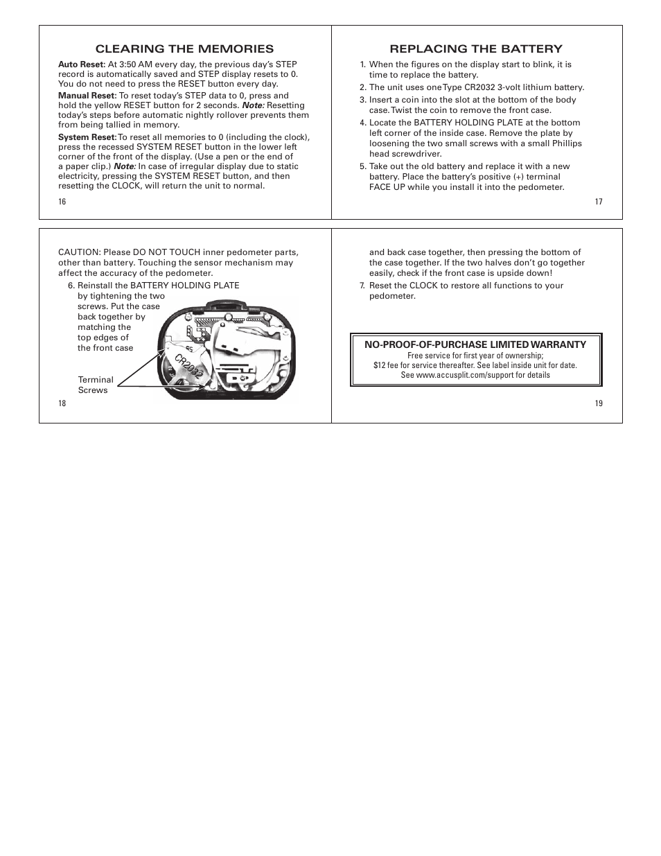 Accusplit AH120M9 User Manual | Page 3 / 3