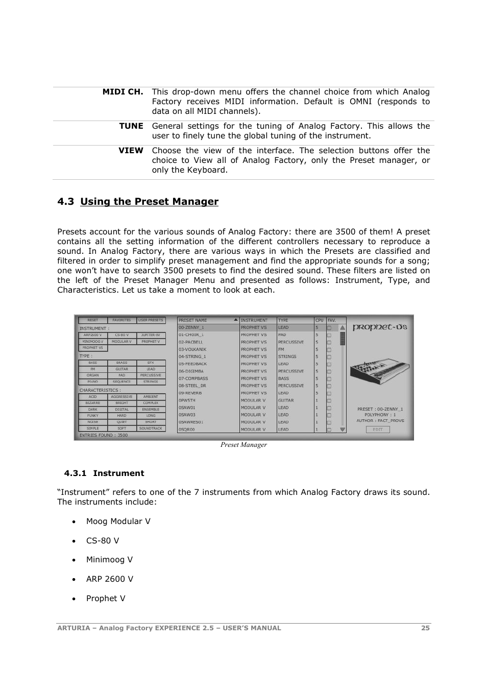 Arturia 2.5 User Manual | Page 25 / 60