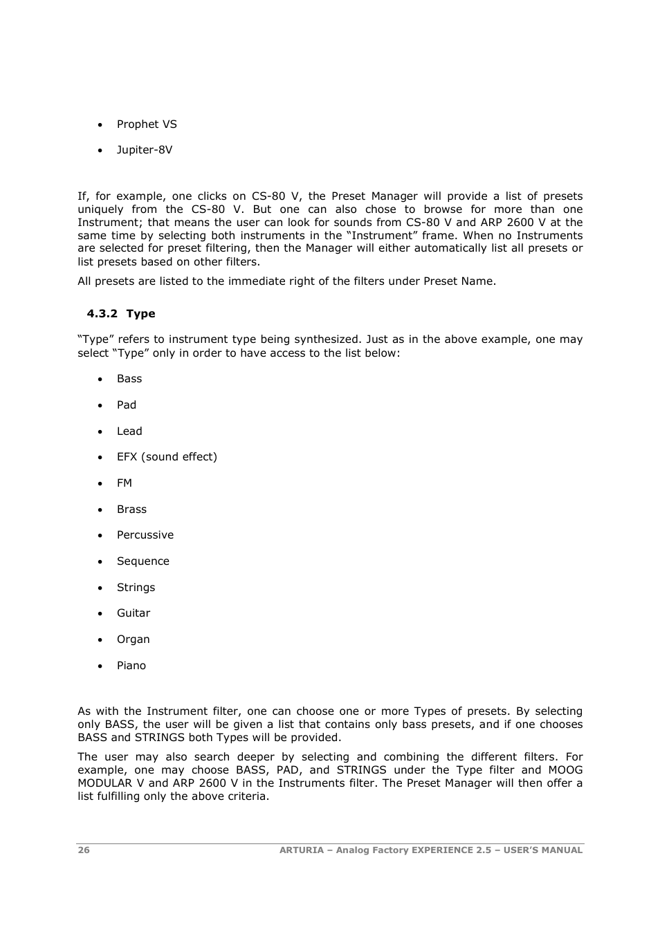 Arturia 2.5 User Manual | Page 26 / 60
