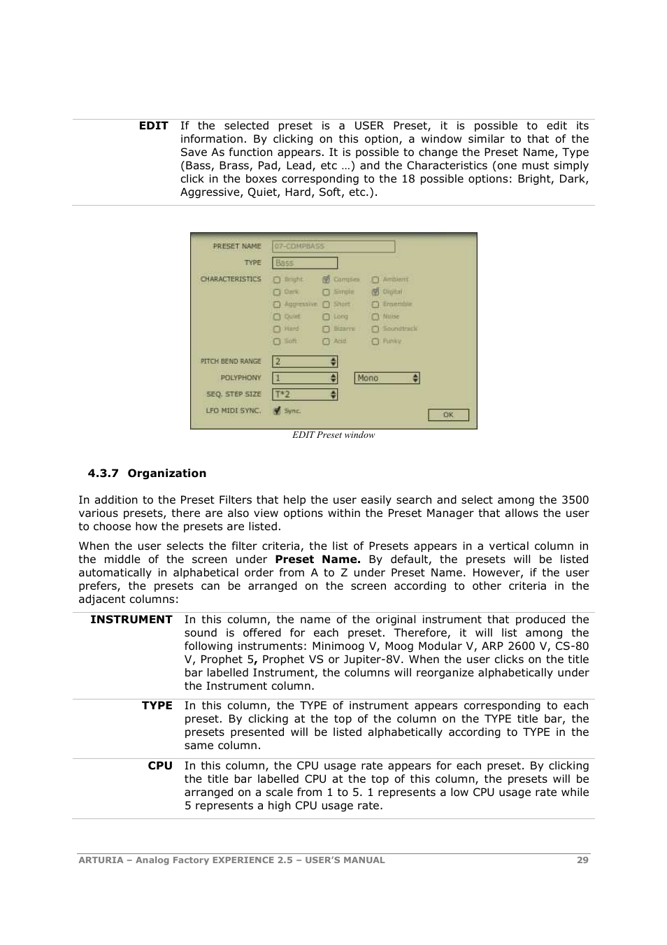 Arturia 2.5 User Manual | Page 29 / 60