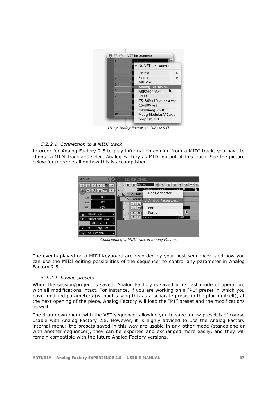 Arturia 2.5 User Manual | Page 37 / 60