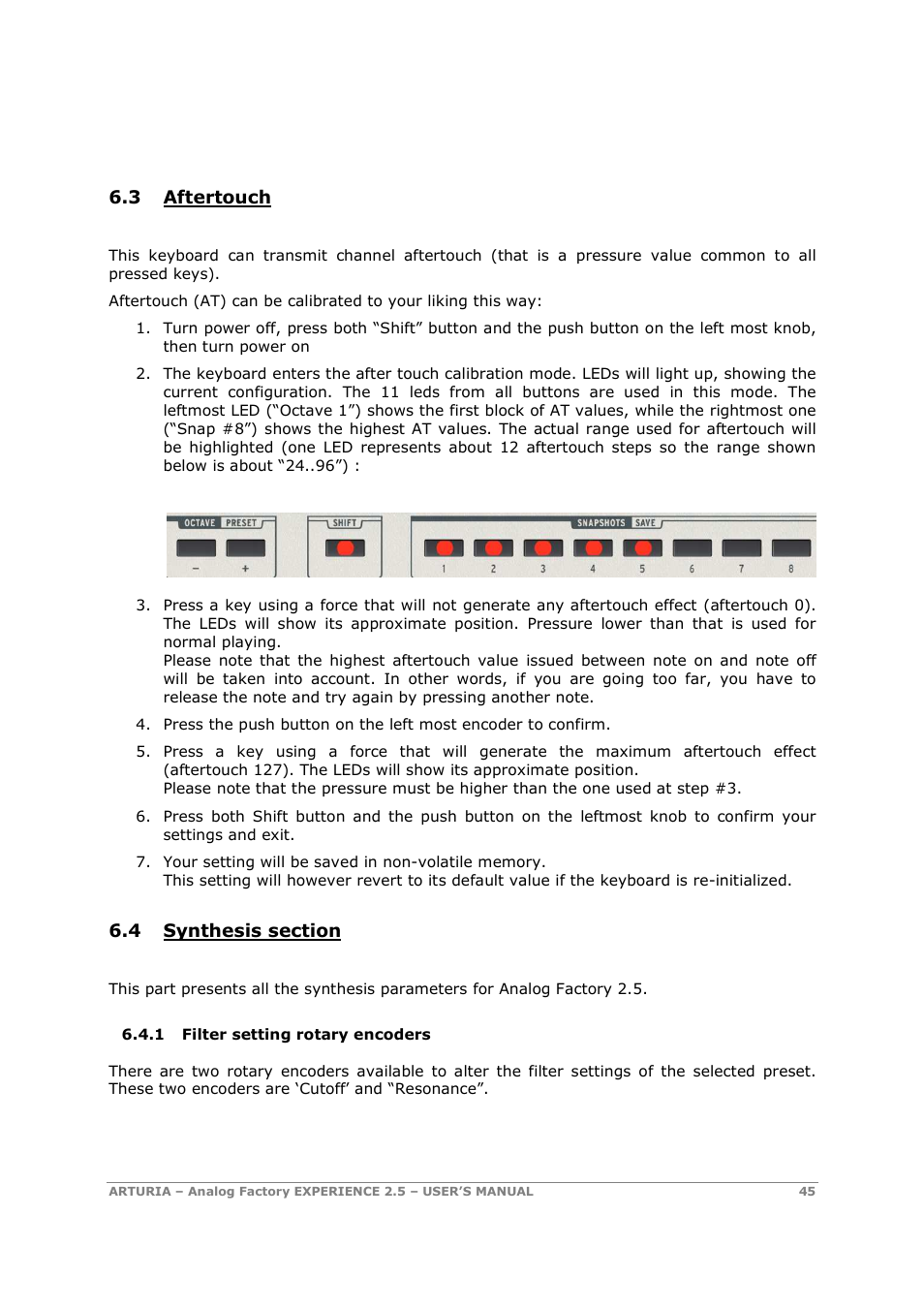 Arturia 2.5 User Manual | Page 45 / 60