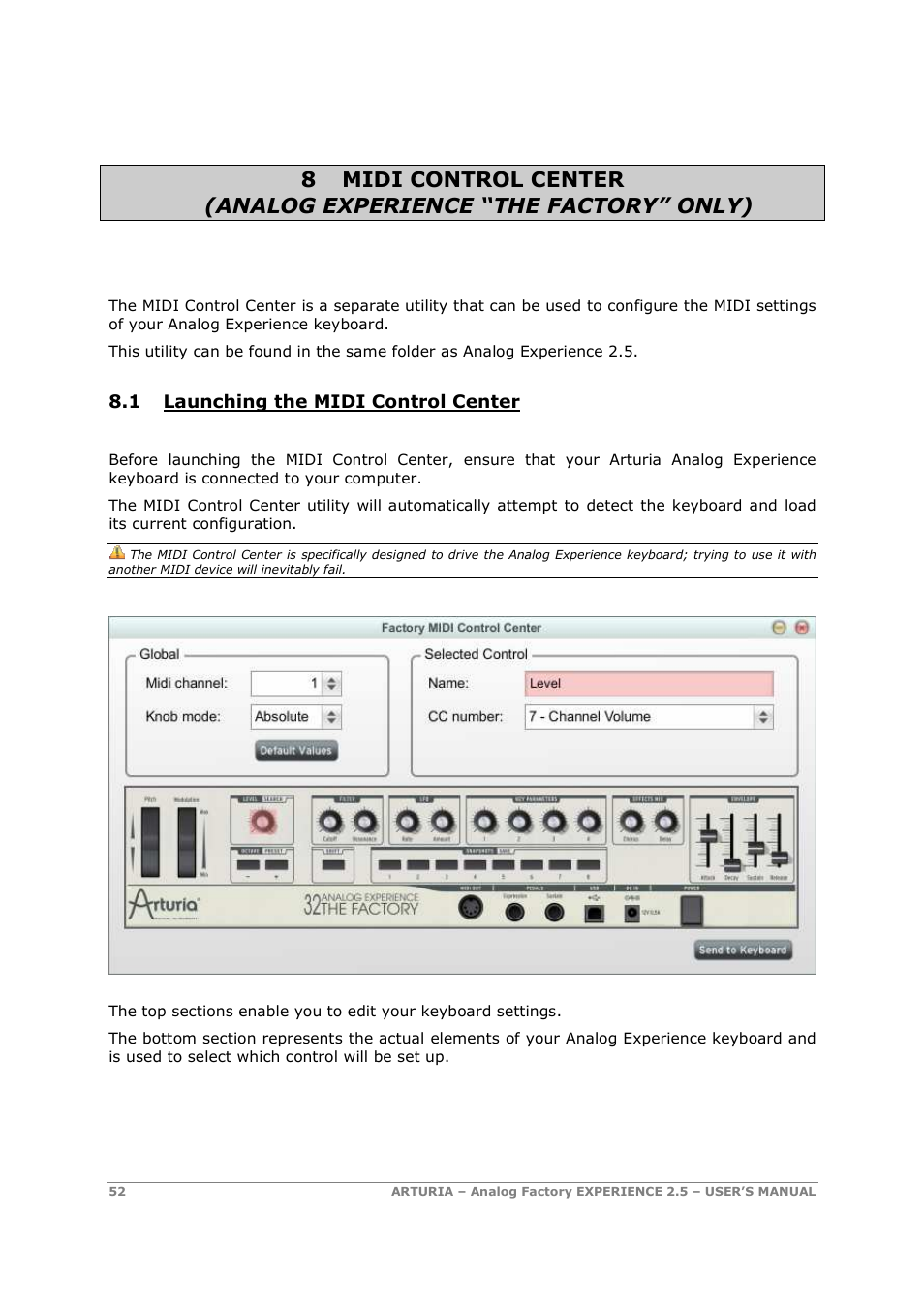 Arturia 2.5 User Manual | Page 52 / 60