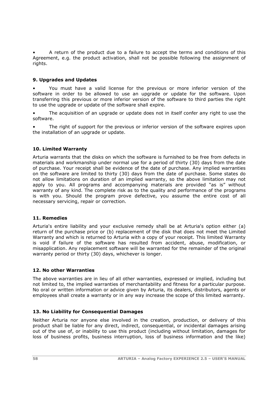 Arturia 2.5 User Manual | Page 58 / 60