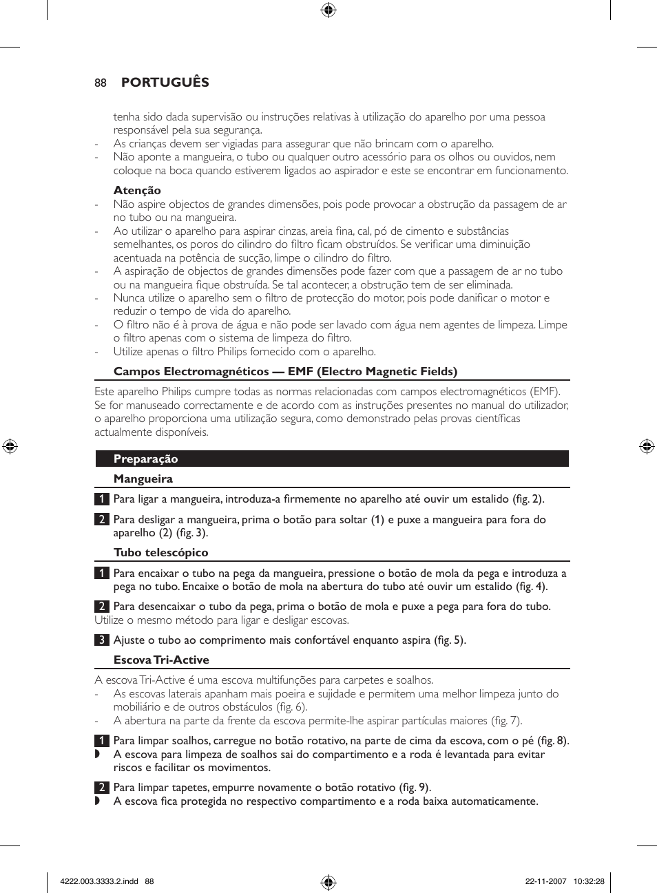 Philips Aspirateur sans sac User Manual | Page 88 / 116