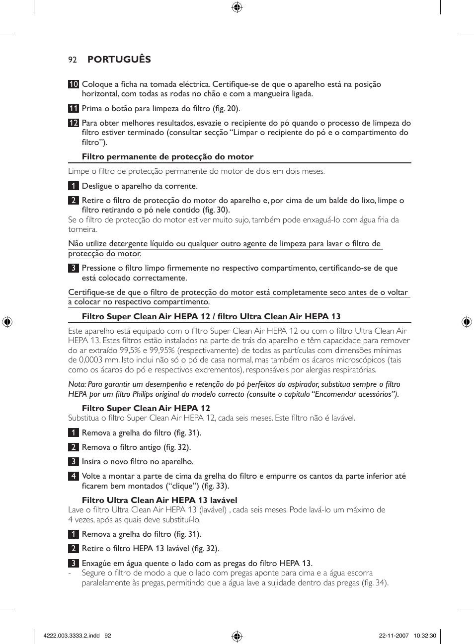 Philips Aspirateur sans sac User Manual | Page 92 / 116