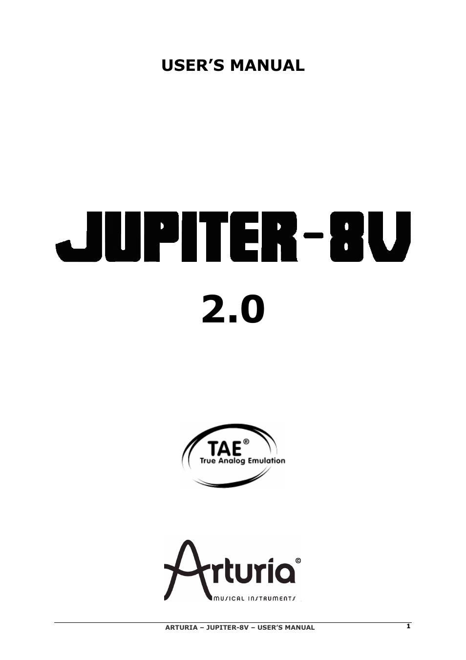 Arturia JUPITER-8V 2 User Manual | 125 pages