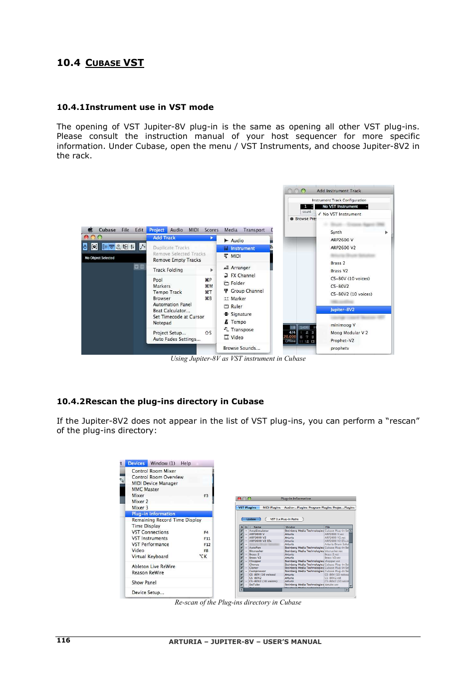 Arturia JUPITER-8V 2 User Manual | Page 116 / 125