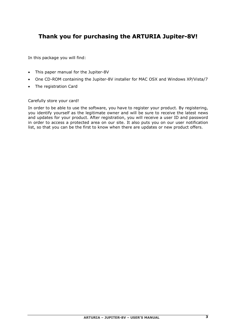 Arturia JUPITER-8V 2 User Manual | Page 3 / 125