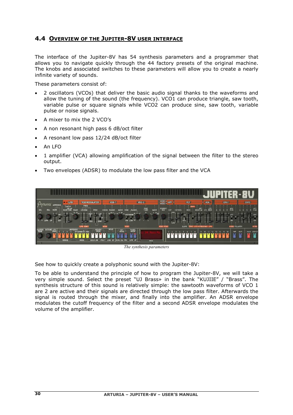 Arturia JUPITER-8V 2 User Manual | Page 30 / 125