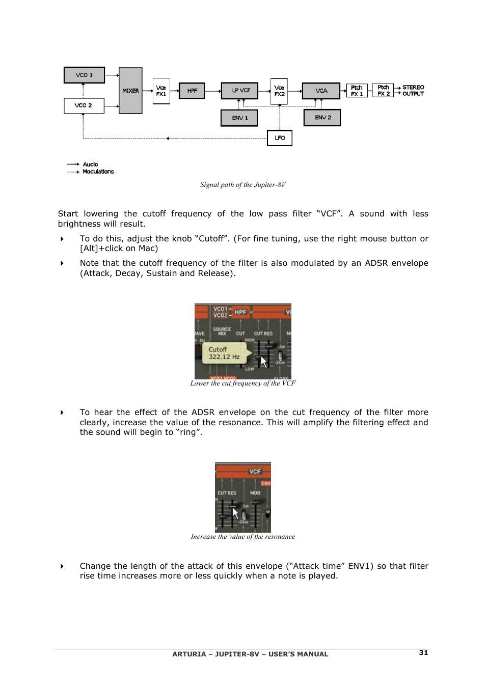 Arturia JUPITER-8V 2 User Manual | Page 31 / 125