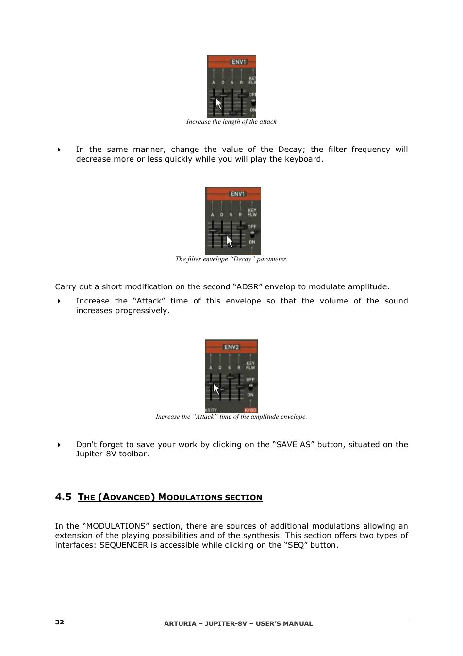 Arturia JUPITER-8V 2 User Manual | Page 32 / 125