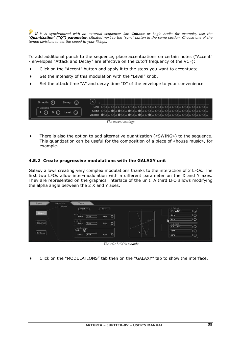Arturia JUPITER-8V 2 User Manual | Page 35 / 125