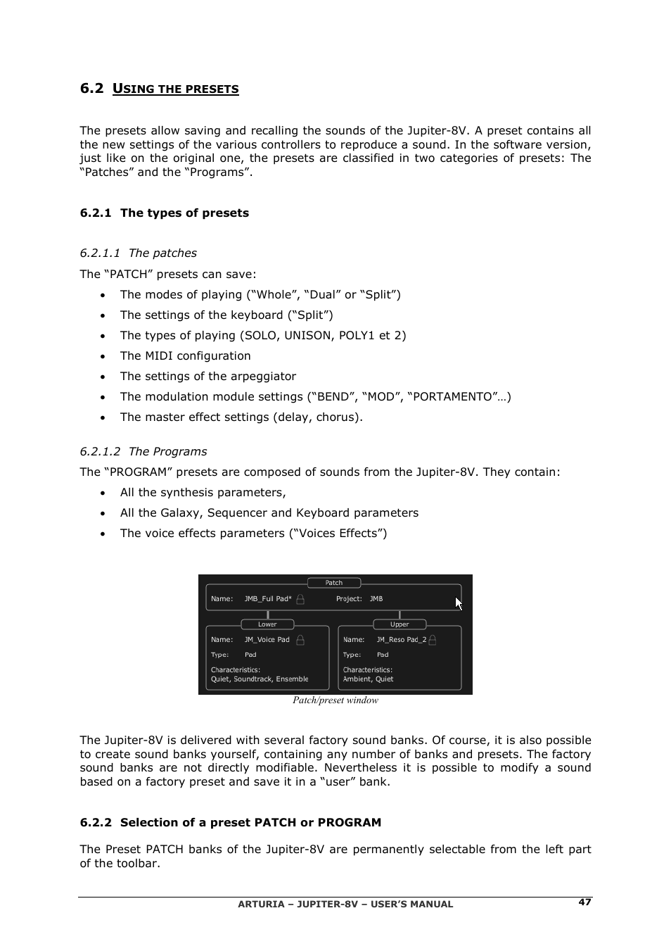 Arturia JUPITER-8V 2 User Manual | Page 47 / 125