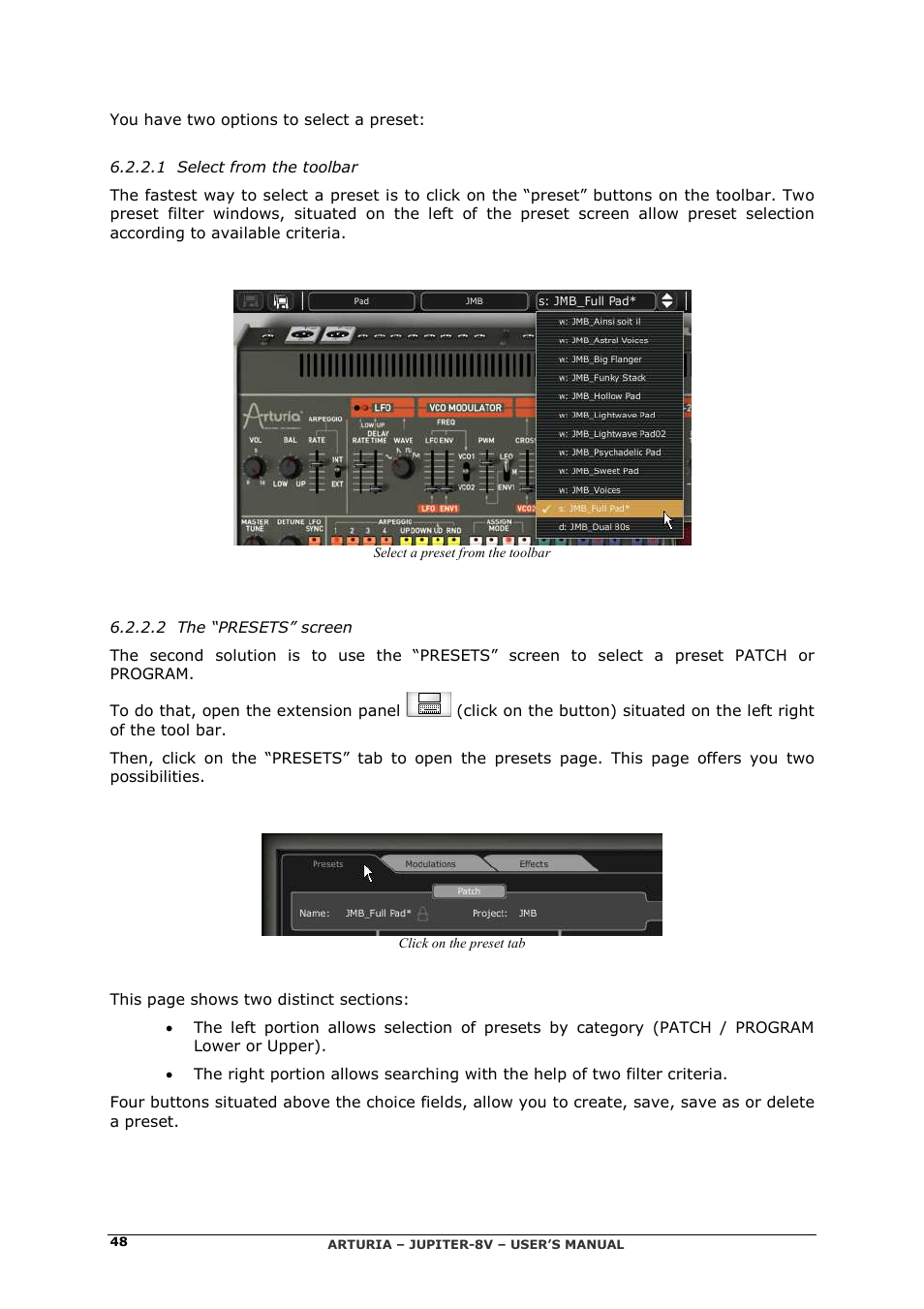 Arturia JUPITER-8V 2 User Manual | Page 48 / 125