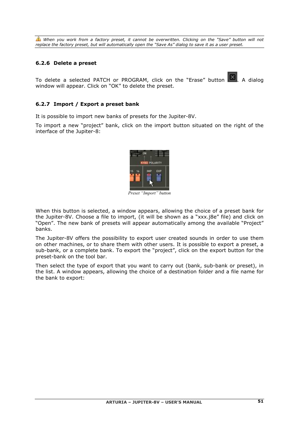 Arturia JUPITER-8V 2 User Manual | Page 51 / 125
