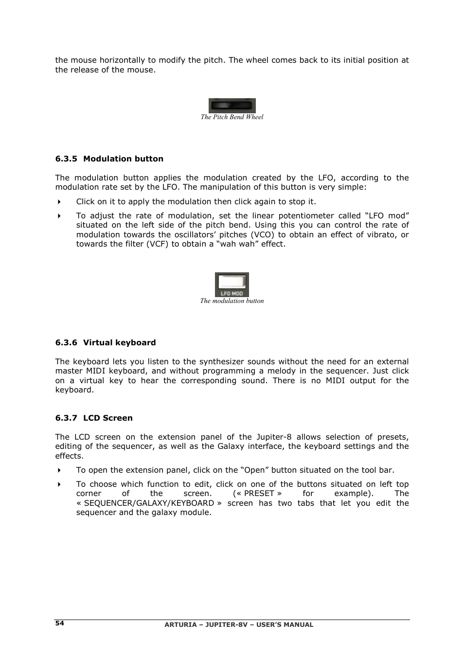 Arturia JUPITER-8V 2 User Manual | Page 54 / 125