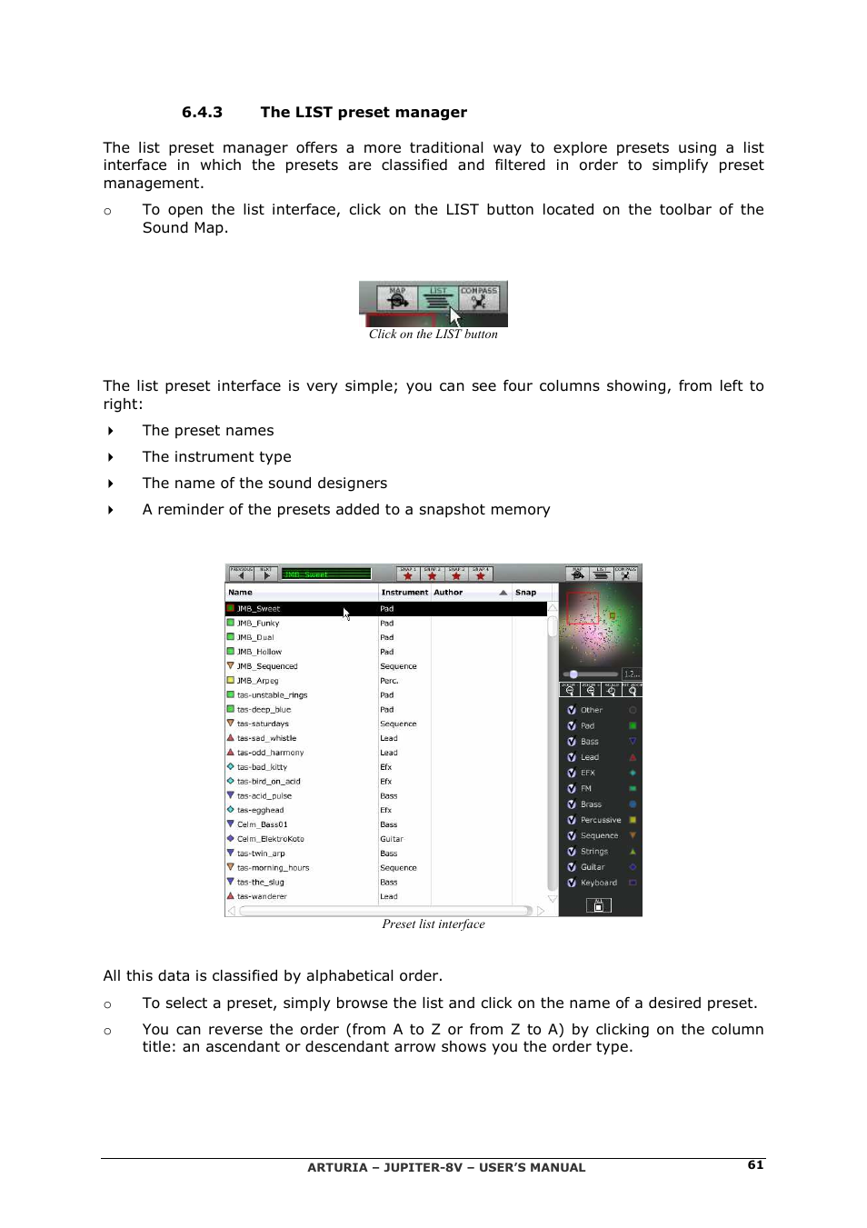 Arturia JUPITER-8V 2 User Manual | Page 61 / 125