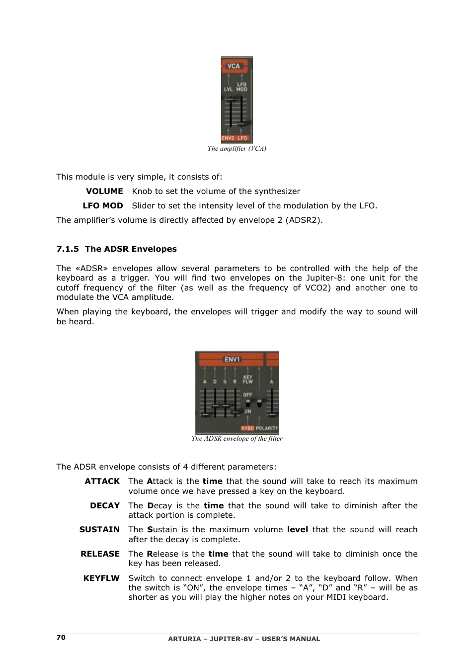 Arturia JUPITER-8V 2 User Manual | Page 70 / 125