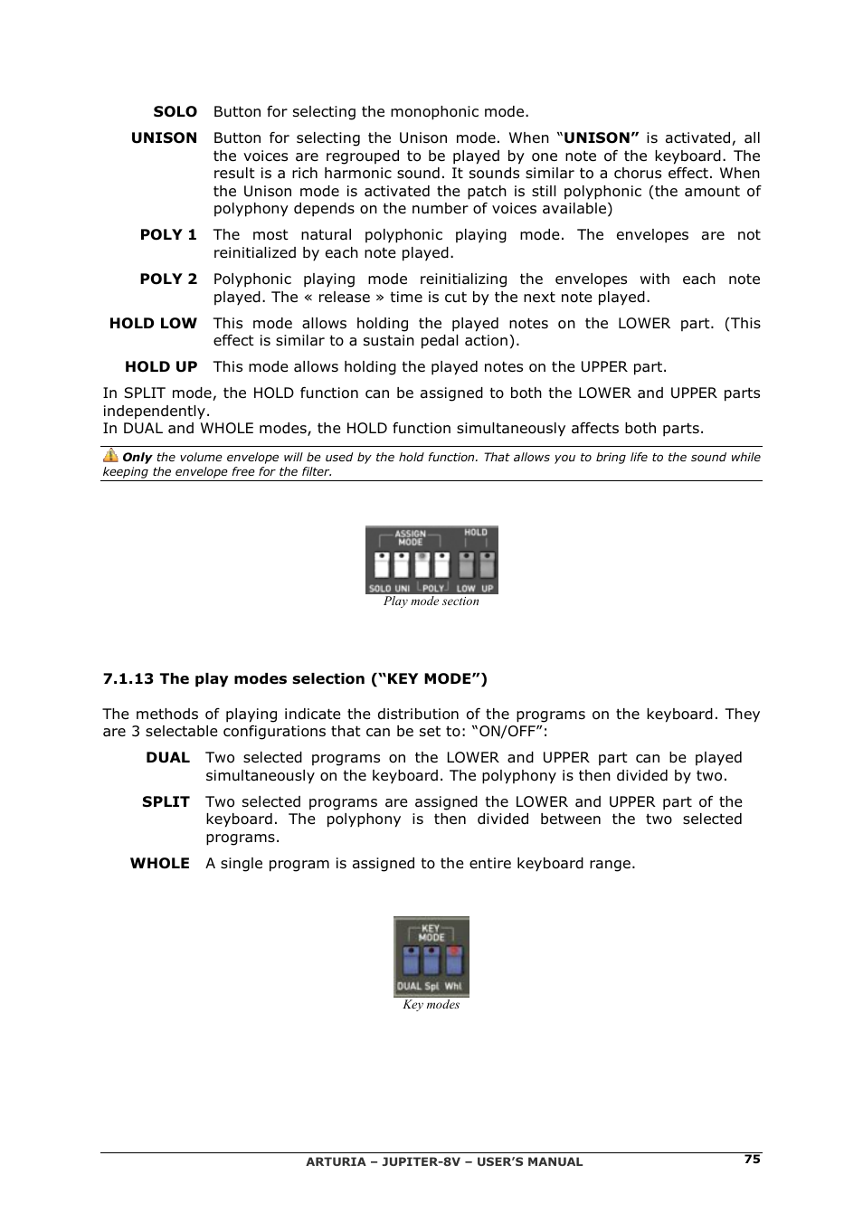 Arturia JUPITER-8V 2 User Manual | Page 75 / 125