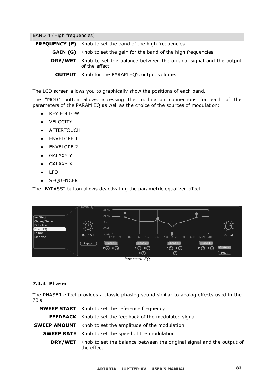 Arturia JUPITER-8V 2 User Manual | Page 83 / 125