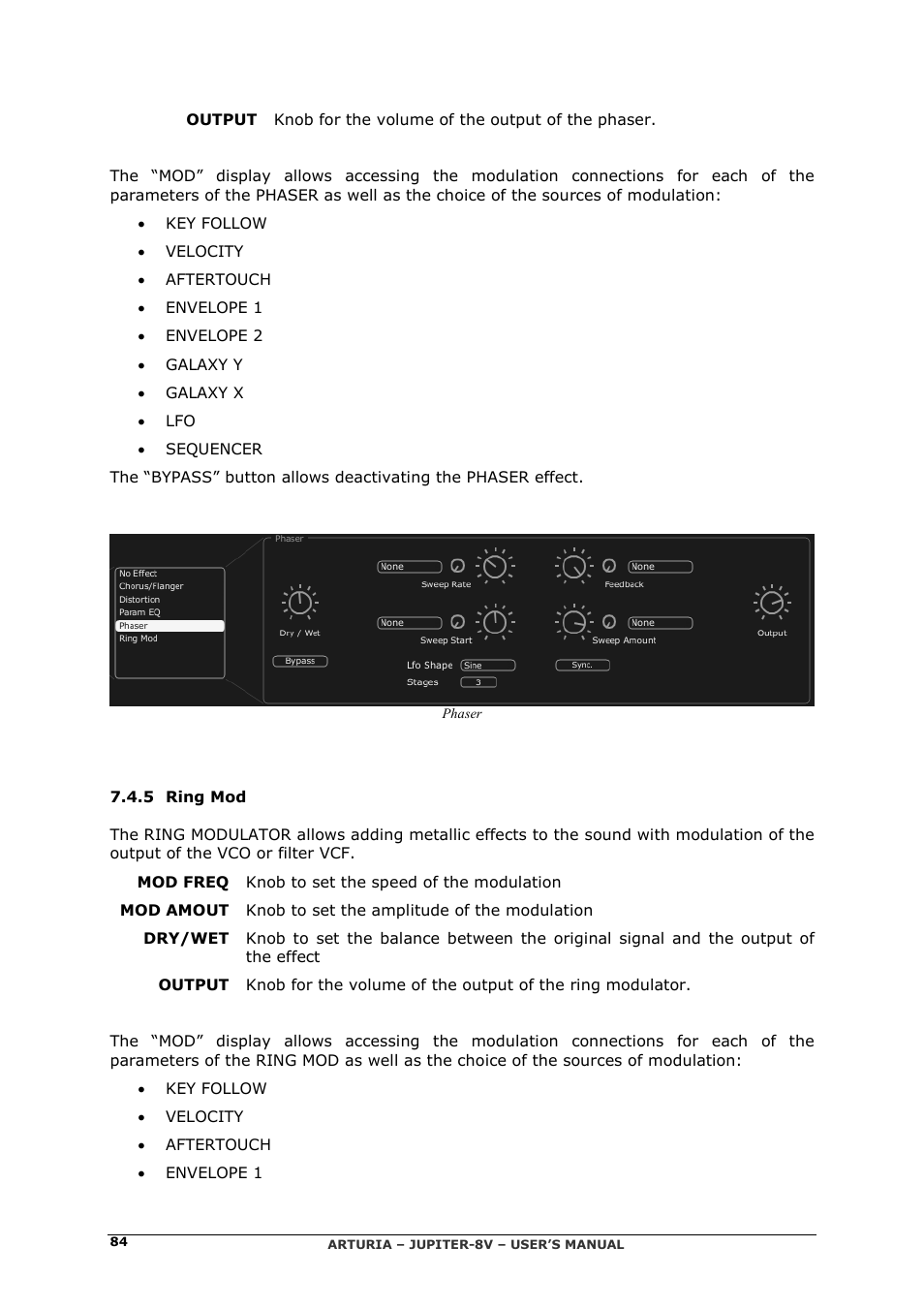 Arturia JUPITER-8V 2 User Manual | Page 84 / 125