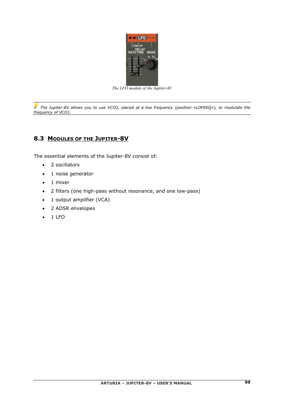 Arturia JUPITER-8V 2 User Manual | Page 99 / 125