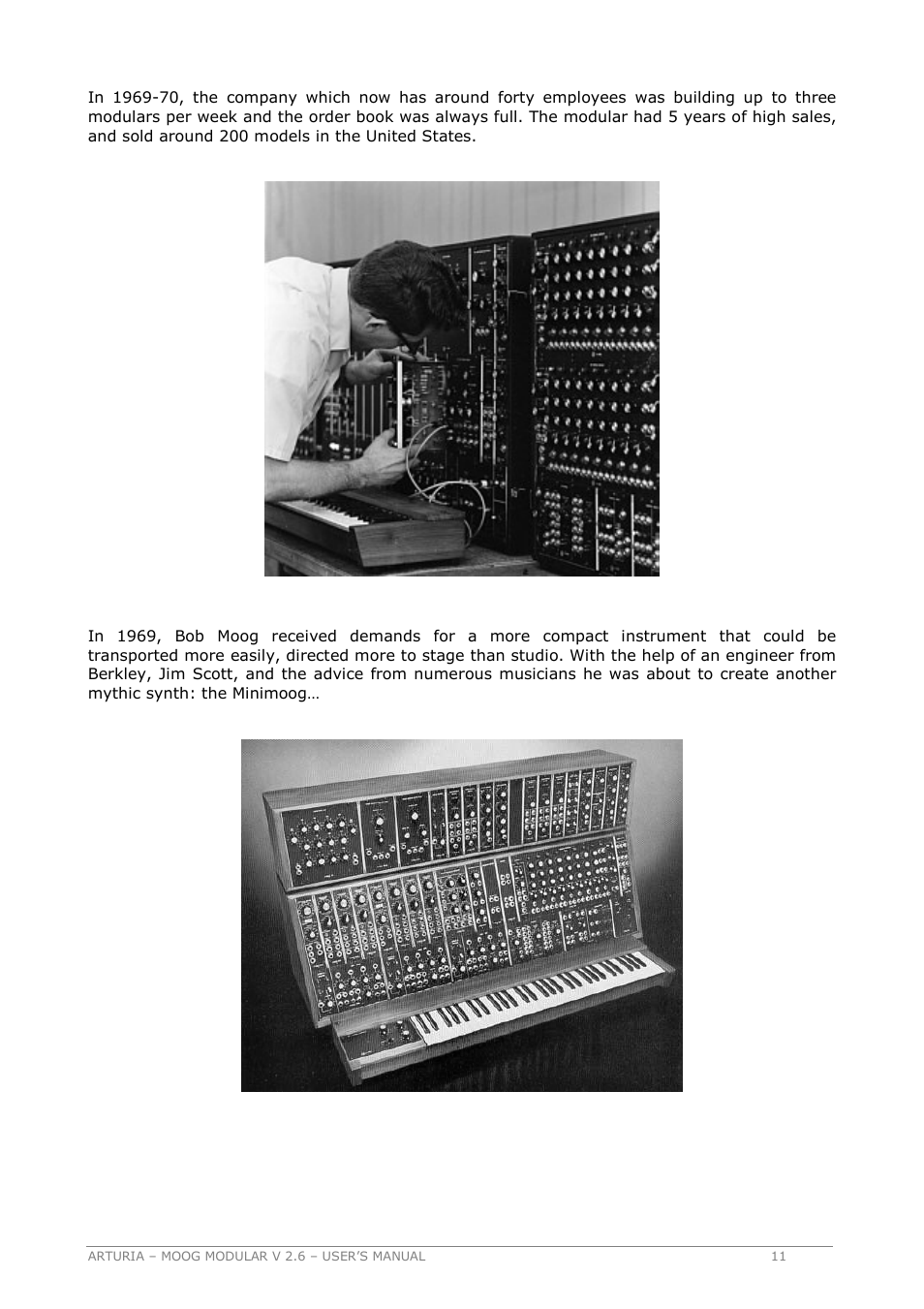 Arturia MOOG MODULAR 2.6 User Manual | Page 11 / 154