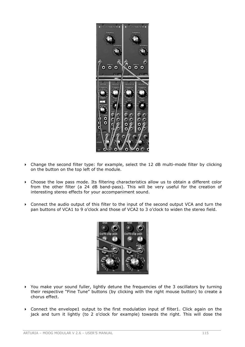 Arturia MOOG MODULAR 2.6 User Manual | Page 115 / 154