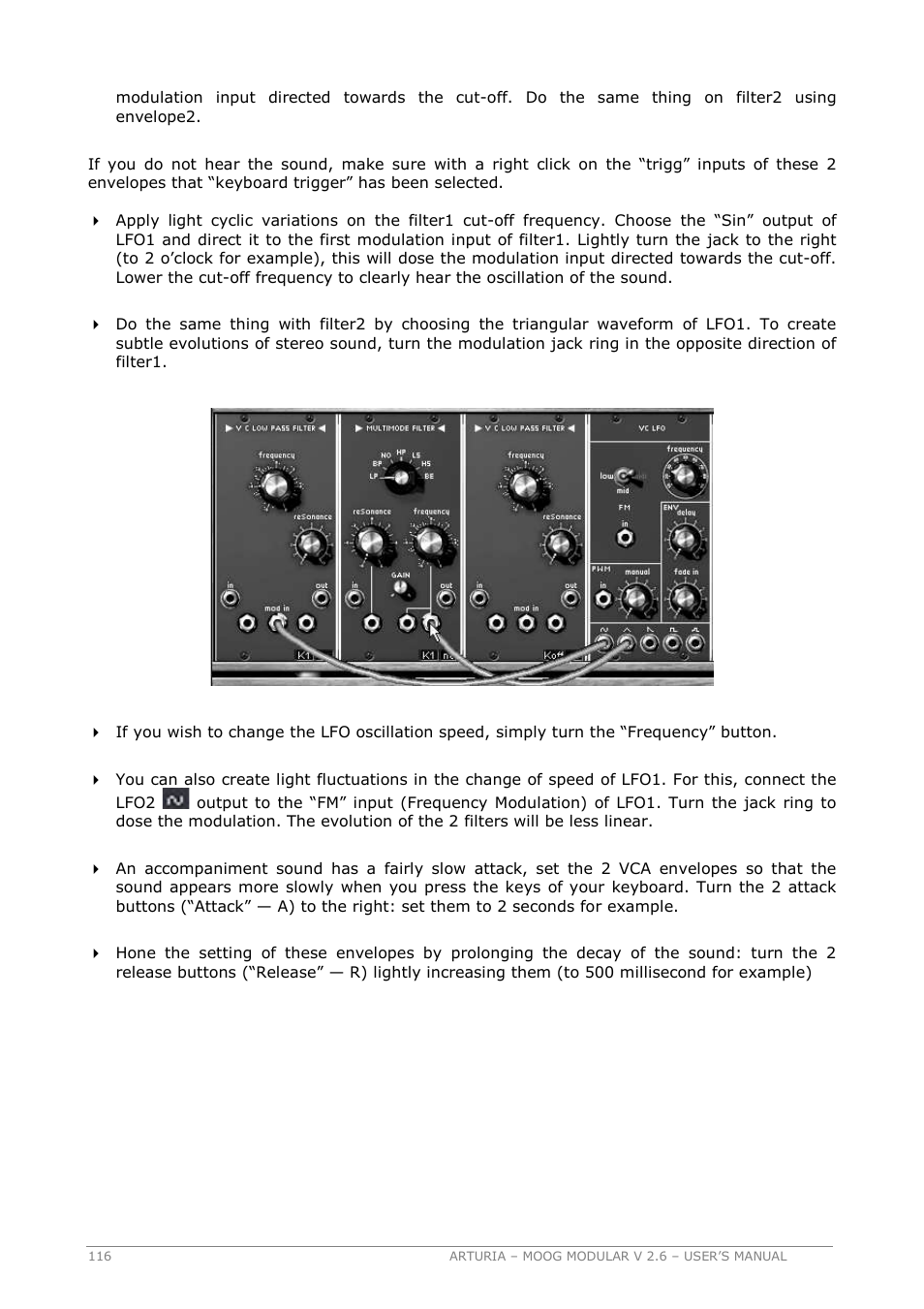 Arturia MOOG MODULAR 2.6 User Manual | Page 116 / 154