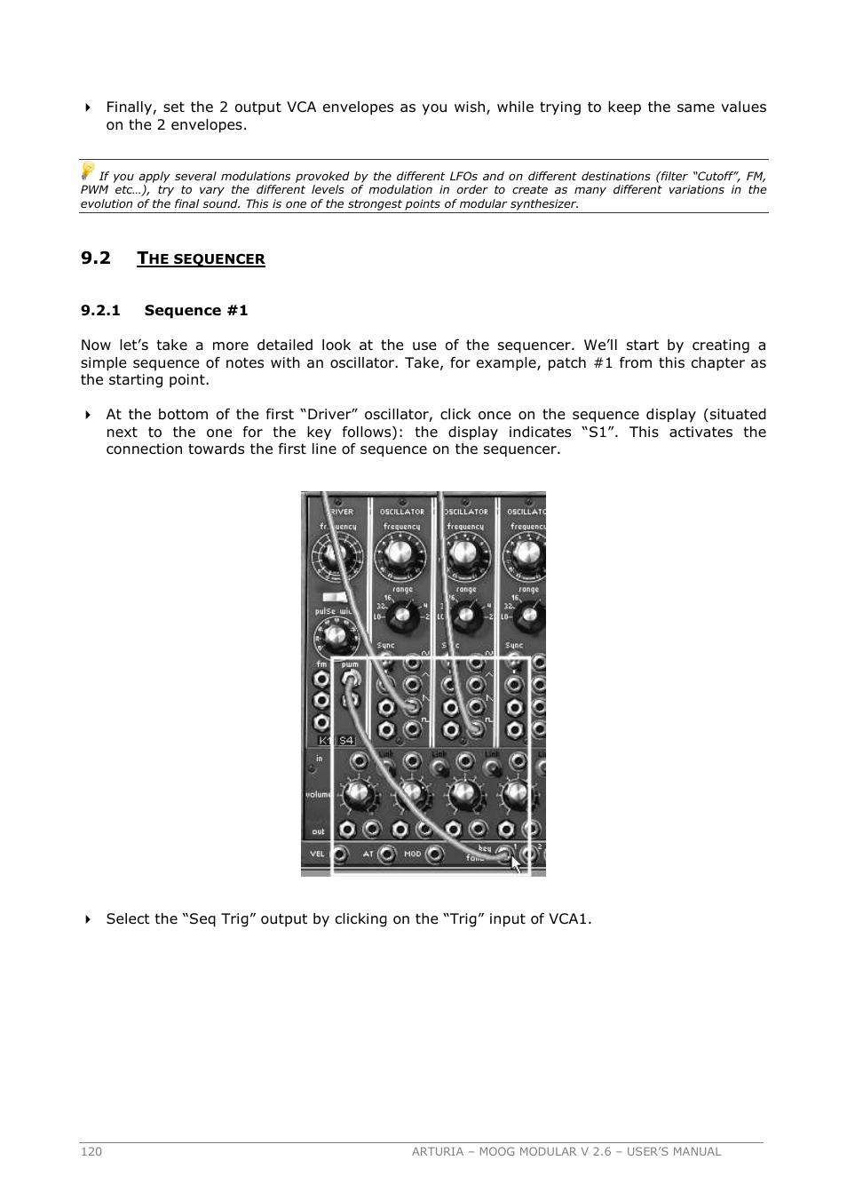 Arturia MOOG MODULAR 2.6 User Manual | Page 120 / 154